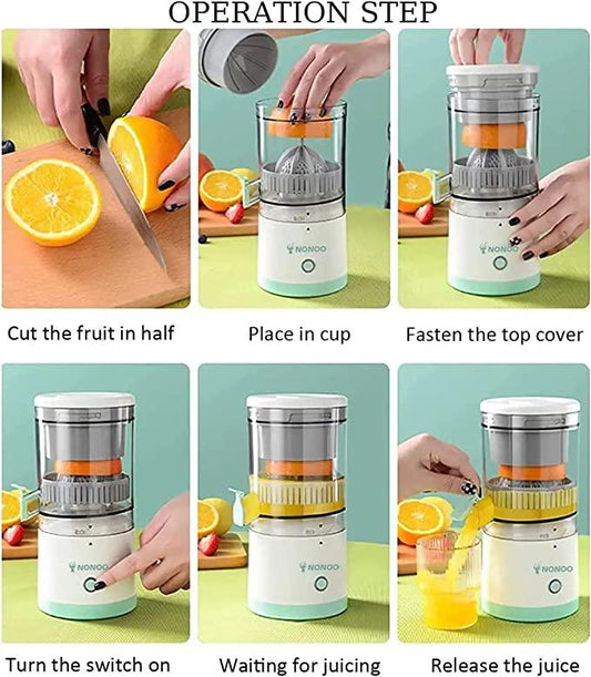 Electric Citrus Juicer, Instant Juice Machine For Fruit, 200ML Capacity - 45W Mini Portable Juicers